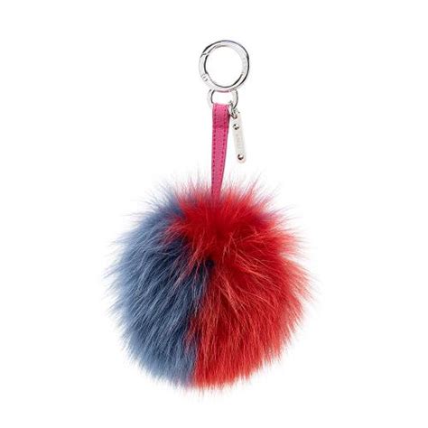 fendi fox fur pom pom bag charm|FENDI Fox Fur Pom Pom Bag Charm Red .